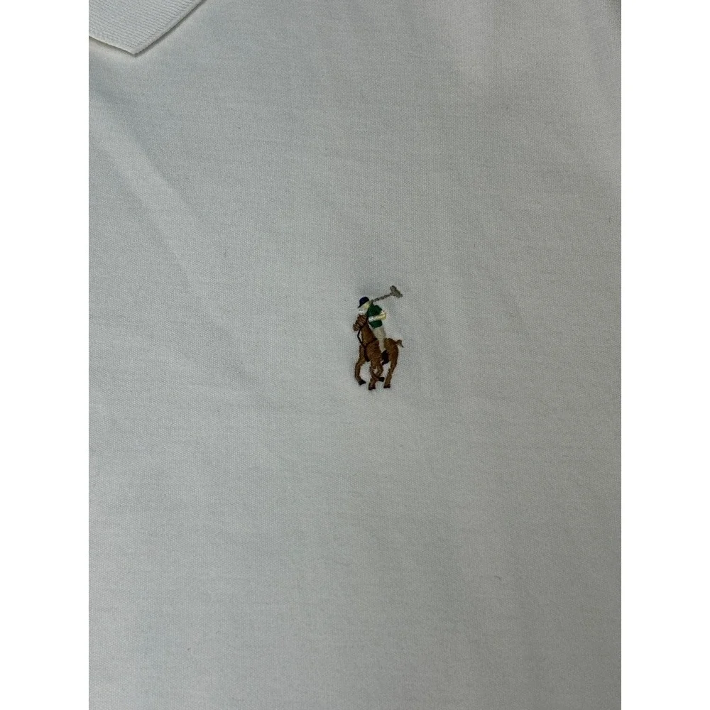 Polo Ralph Lauren Mens XXL White Classic Fit Short Sleeve Cotton Polo SOFT Shirt